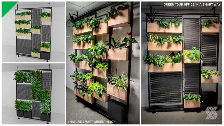 The release of N'Joy - our proprietary partition with a vertical garden