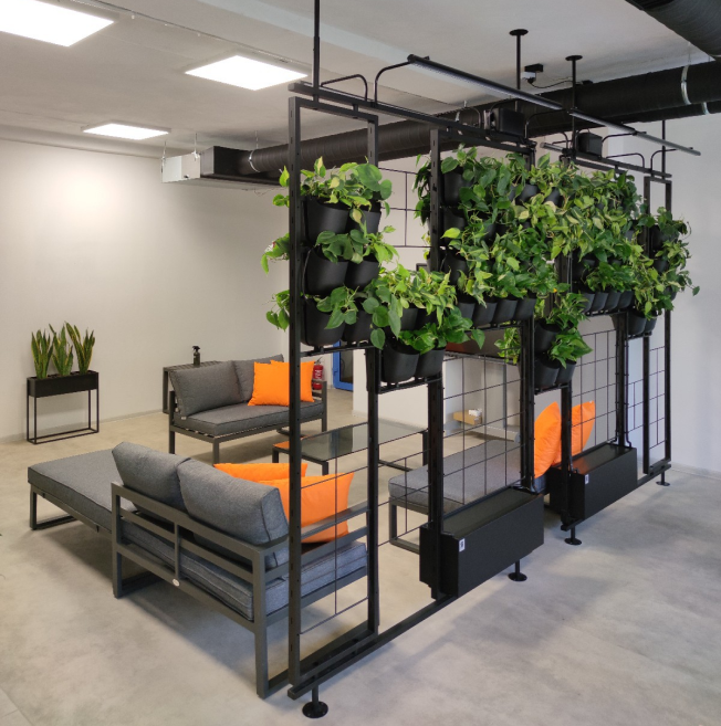 mobilne zielone ściany - lepsza akustyka pomieszczeń